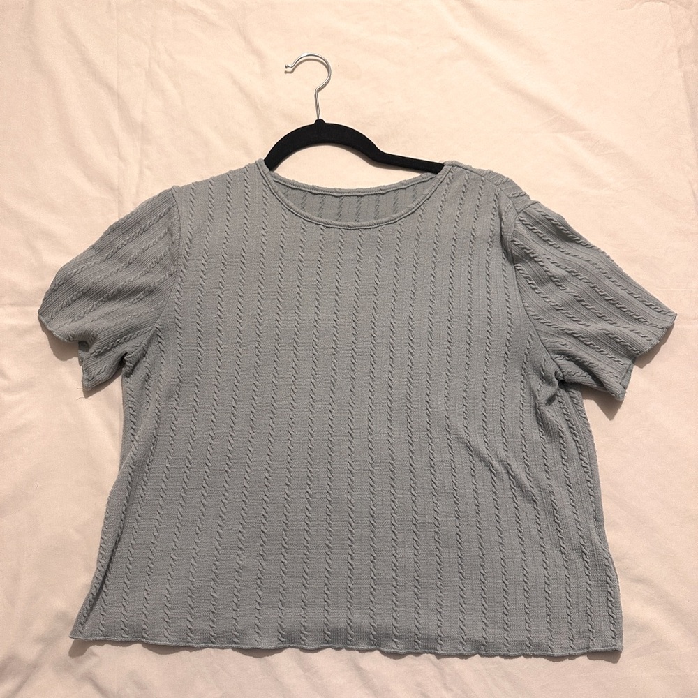 Light green crop top